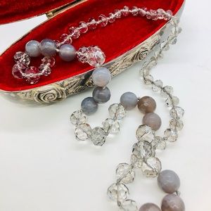 Vintage Crystal Bead Necklace